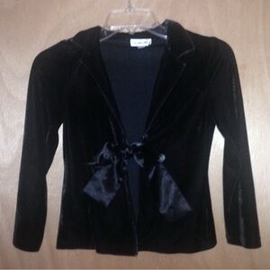 Byer Girl Black Velvet Jacket Size M